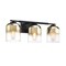 Designers Fountain Gatsby 24 in. 3-Light Matte Black Vanity Light with Gold Ombre Shades for Bathrooms D306M-3B-MB - alternate 9